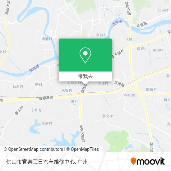 佛山市官窑宝日汽车维修中心地图