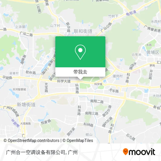 广州合一空调设备有限公司地图