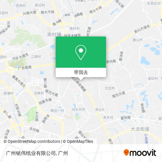 广州铭伟纸业有限公司地图