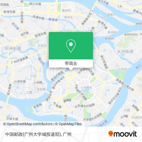 中国邮政(广州大学城投递部)地图