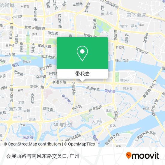 会展西路与南风东路交叉口地图