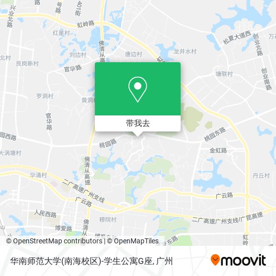华南师范大学(南海校区)-学生公寓G座地图
