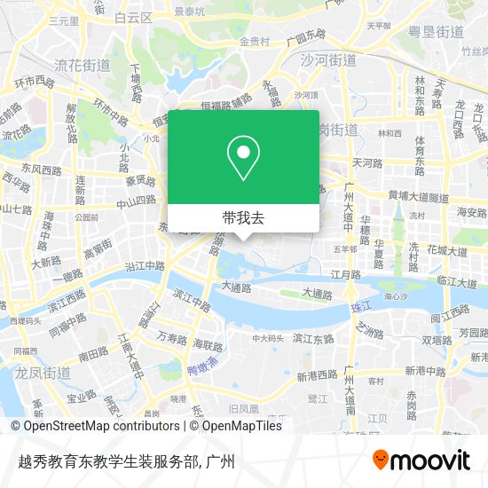 越秀教育东教学生装服务部地图