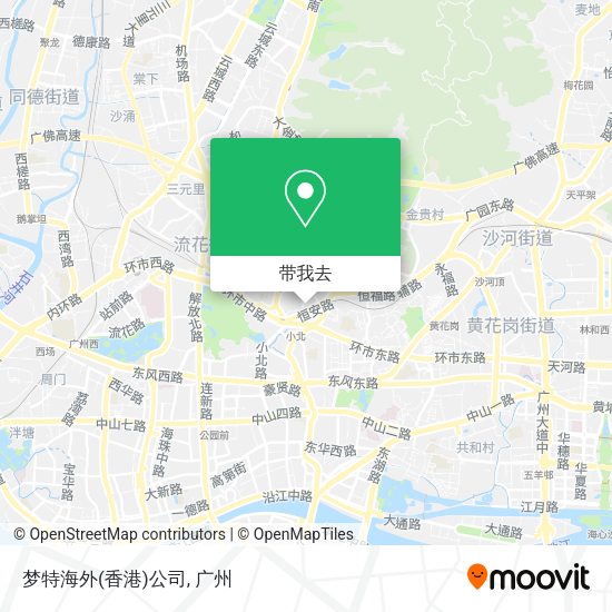 梦特海外(香港)公司地图