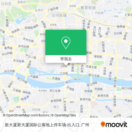 新大厦新大厦国际公寓地上停车场-出入口地图