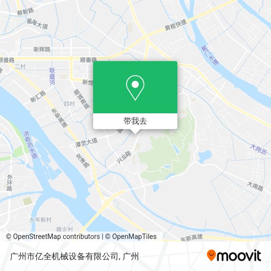 广州市亿全机械设备有限公司地图