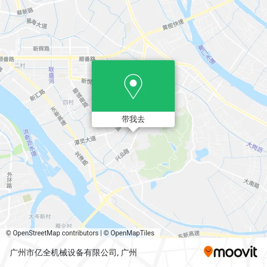 广州市亿全机械设备有限公司地图