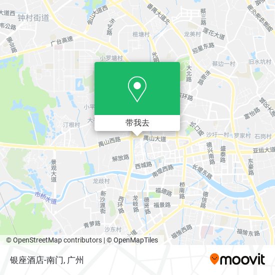 银座酒店-南门地图