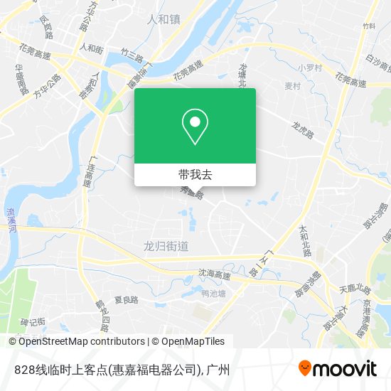 828线临时上客点(惠嘉福电器公司)地图