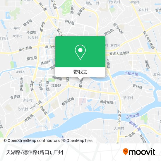天湖路/德信路(路口)地图