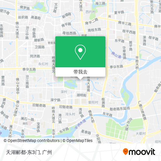 天湖郦都-东3门地图