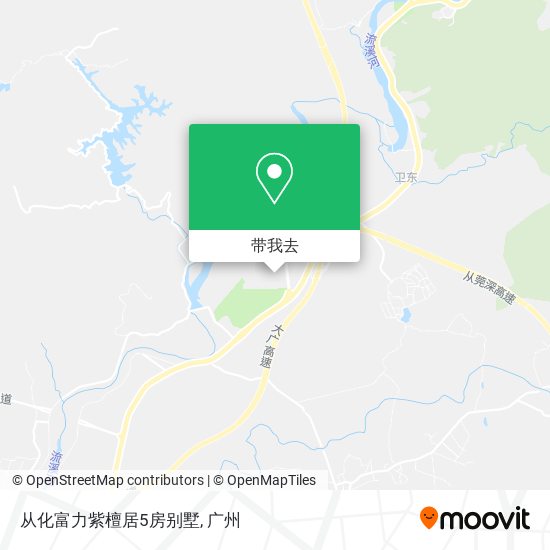 从化富力紫檀居5房别墅地图