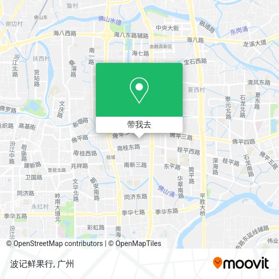 波记鲜果行地图