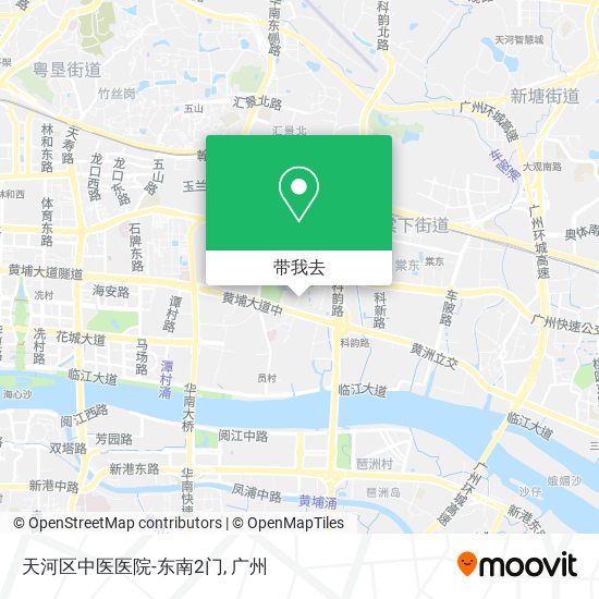 天河区中医医院-东南2门地图