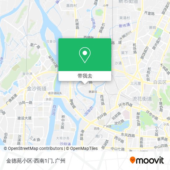 金德苑小区-西南1门地图