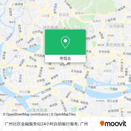 广州社区金融服务站24小时自助银行服务地图