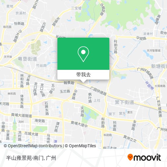 半山雍景苑-南门地图