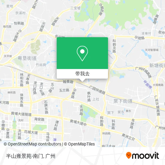 半山雍景苑-南门地图