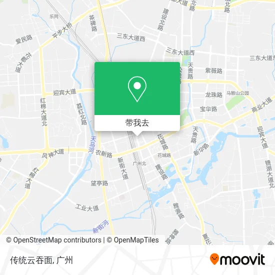 传统云吞面地图