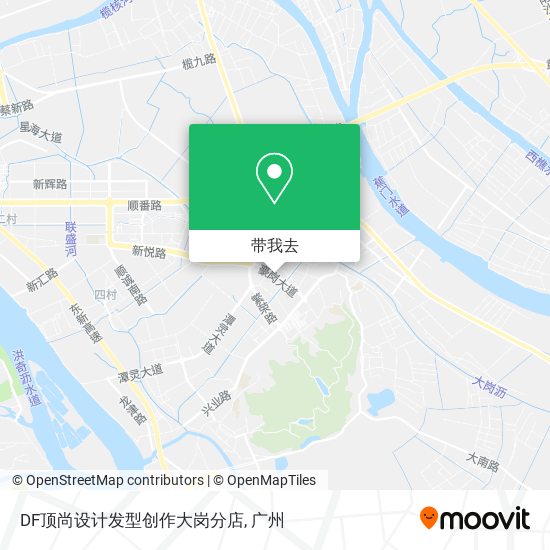 DF顶尚设计发型创作大岗分店地图