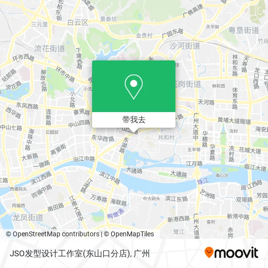 JSO发型设计工作室(东山口分店)地图