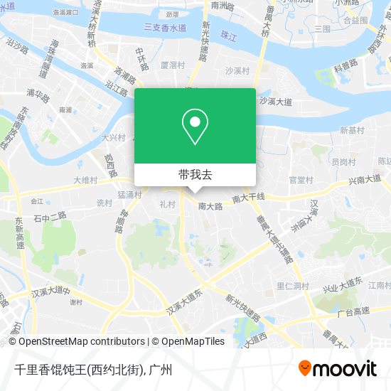 千里香馄饨王(西约北街)地图