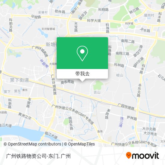 广州铁路物资公司-东门地图