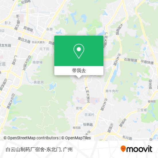 白云山制药厂宿舍-东北门地图
