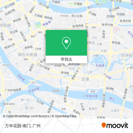 万华花园-南门地图