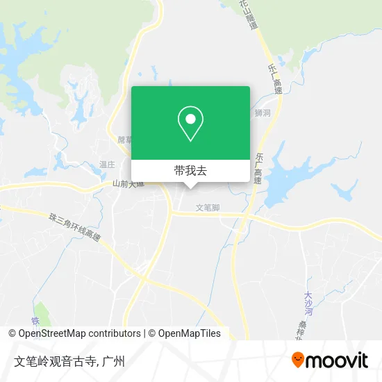 文笔岭观音古寺地图