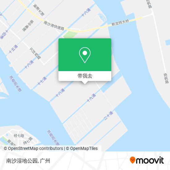 南沙湿地公园地图