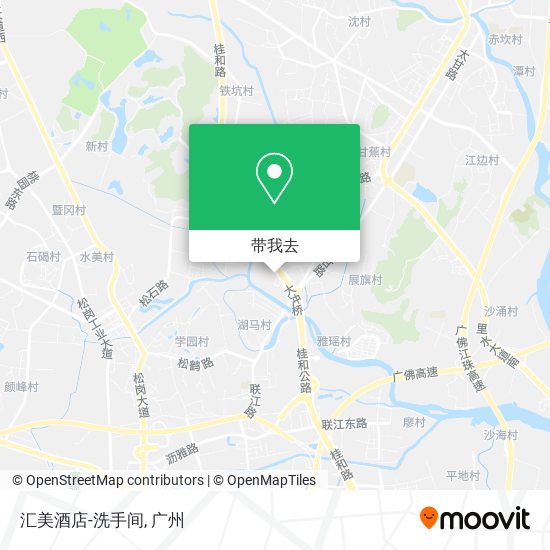 汇美酒店-洗手间地图
