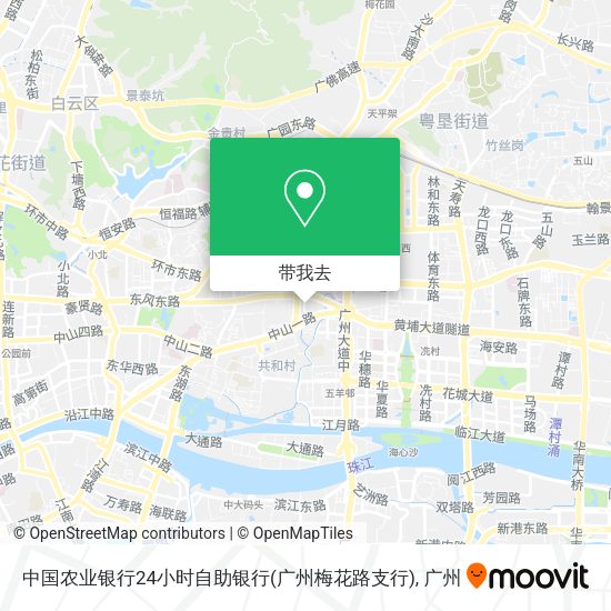 中国农业银行24小时自助银行(广州梅花路支行)地图