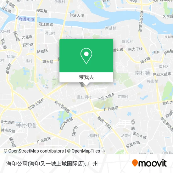 海印公寓(海印又一城上城国际店)地图