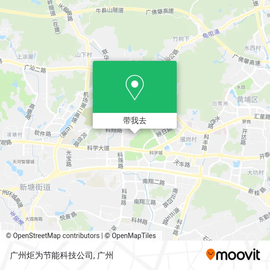 广州炬为节能科技公司地图