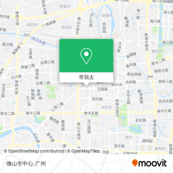 佛山市中心地图