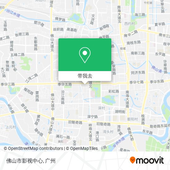 佛山市影视中心地图
