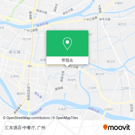 汇东酒店-中餐厅地图