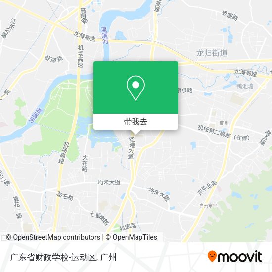 广东省财政学校-运动区地图