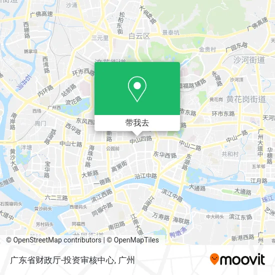广东省财政厅-投资审核中心地图