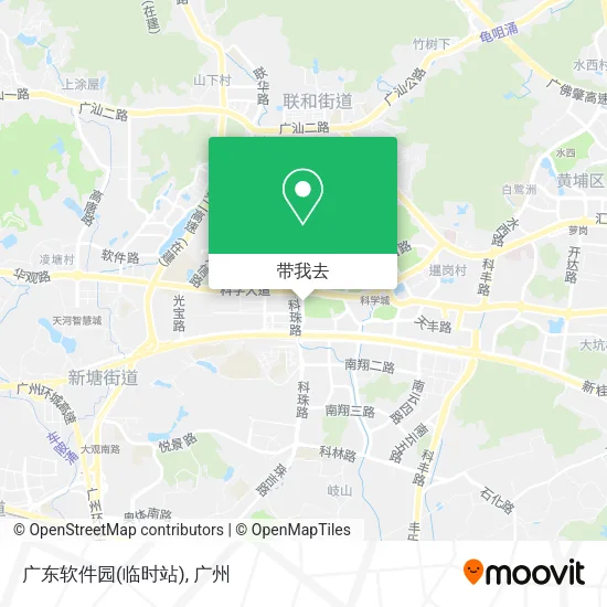 广东软件园(临时站)地图