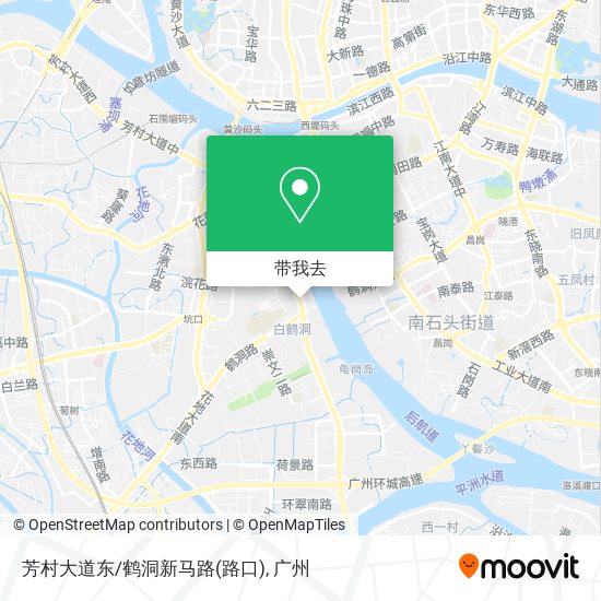 芳村大道东/鹤洞新马路(路口)地图