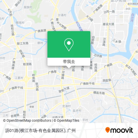 沥01路(横江市场-有色金属园区)地图