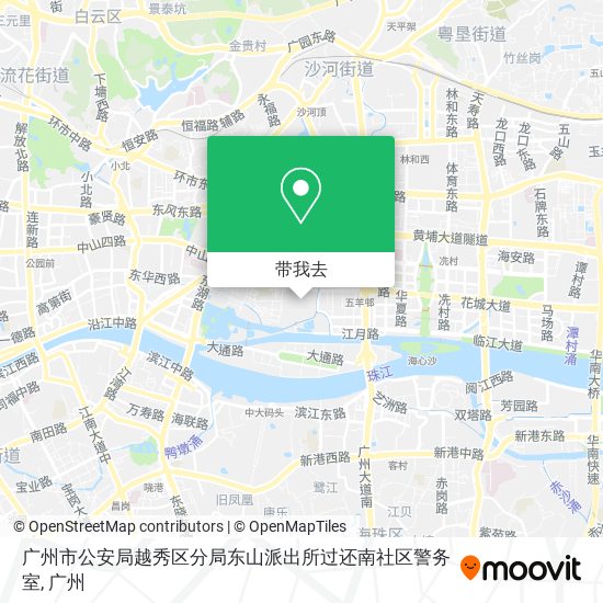 广州市公安局越秀区分局东山派出所过还南社区警务室地图