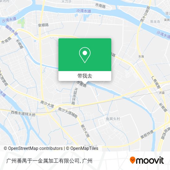 广州番禺于一金属加工有限公司地图