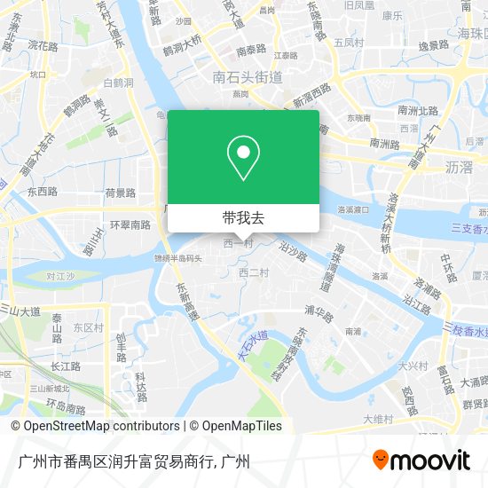 广州市番禺区润升富贸易商行地图