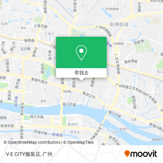 V·E CITY服装店地图