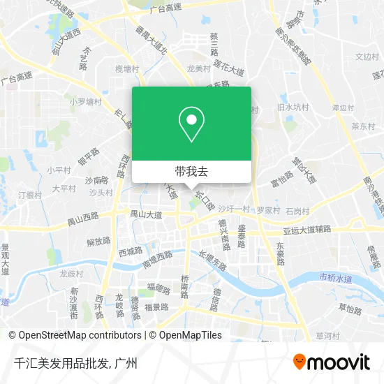 千汇美发用品批发地图