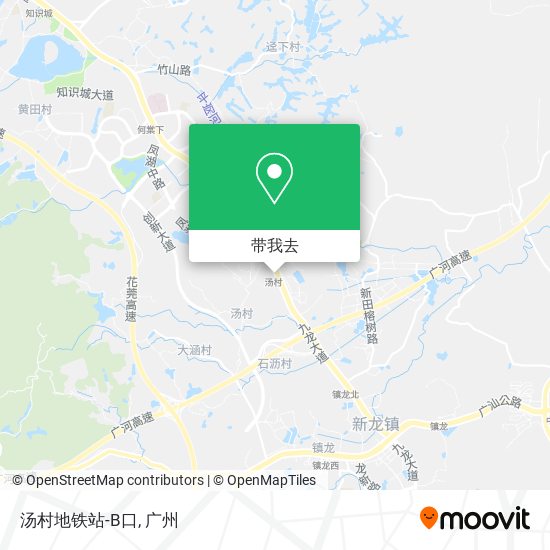 汤村地铁站-B口地图