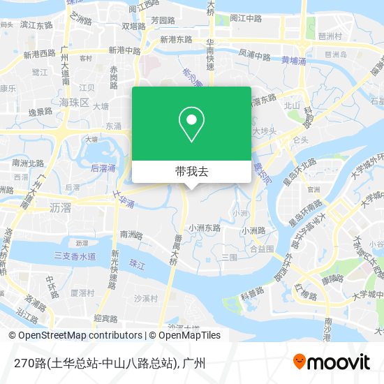 270路(土华总站-中山八路总站)地图